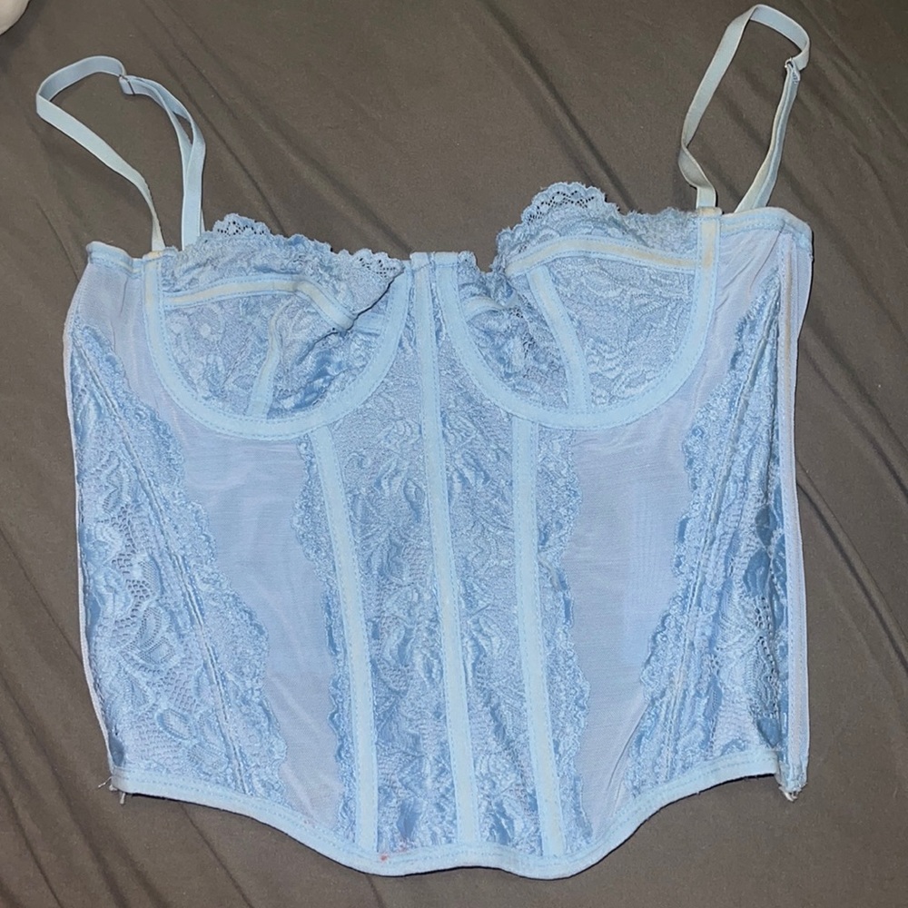 baby blue corset